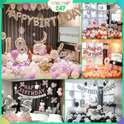 VIP Tổng Hợp Set trang trí sinh nhật người lớn được yêu thích nhất mẫu sinh nhật Hot Trend SN