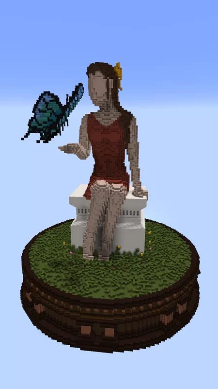 Woman And Butterfly Minecraft Map