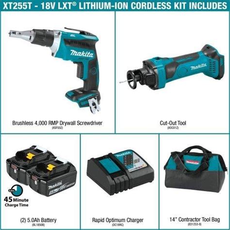 Makita マキタ Xt255t 18v Lxt Lithium Ion Cordless 2 Pc Combo Kit 5 0ah 169071090 輸入diy・工具通販専門店