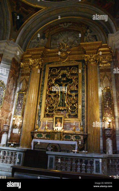 One Of Many Side Chapels Within The Church Of St Ignatius Of Loyola