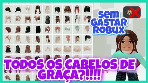 Como Pegar Qualquer Cabelo De Gra A Sem Gastar Robux No Roblox Youtube