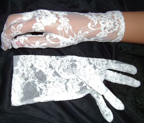 White Lace Gloves Lace Gloves White Lace Gloves Pearl And Lace