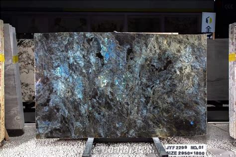 Madagascar Blue Lemurian Labradorite Granite Slab