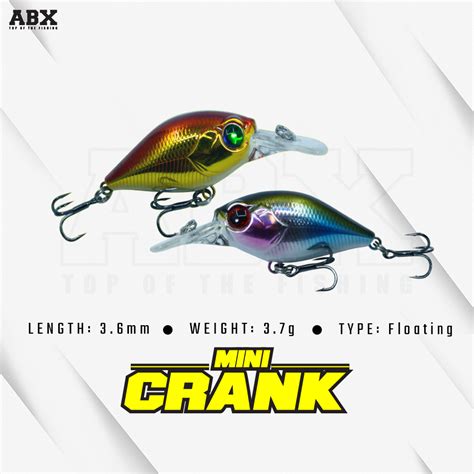 Abx Mini Crank Floating Lure Malaysia Fishing Equipment Malaysia