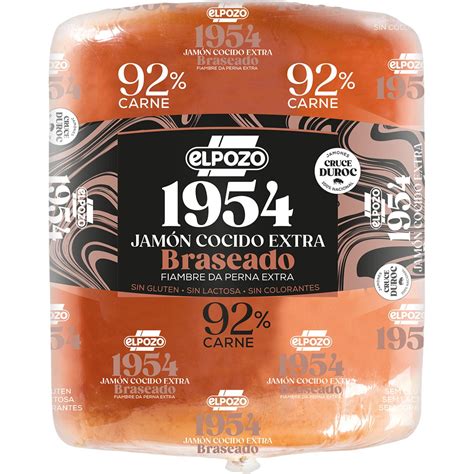 Comprar Edición 1954 Jamón Cocido Extra Braseado Raza Duroc · Elpozo