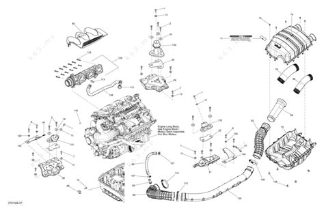 Sea Doo 2013 Gtx Gtx 215 Engine And Air Intake Silencer Parts Catalog