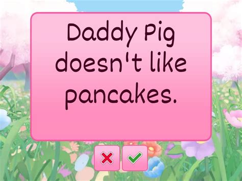 peppa pig pancakes true/false - Flash cards