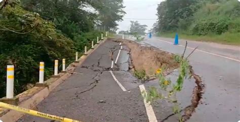 Se reactiva falla geológica en la carretera hacia el Municipio de