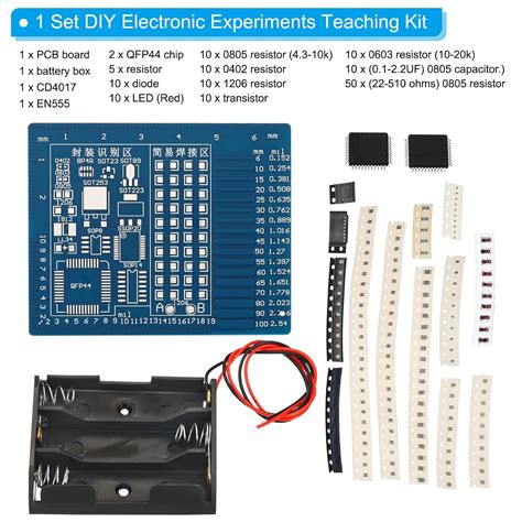 PATIKIL Junta de práctica de soldadura 1 juego de electrónica kit