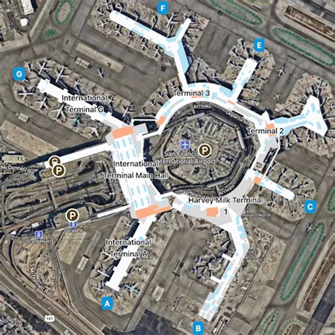 San Francisco Airport Map: Guide to SFO's Terminals