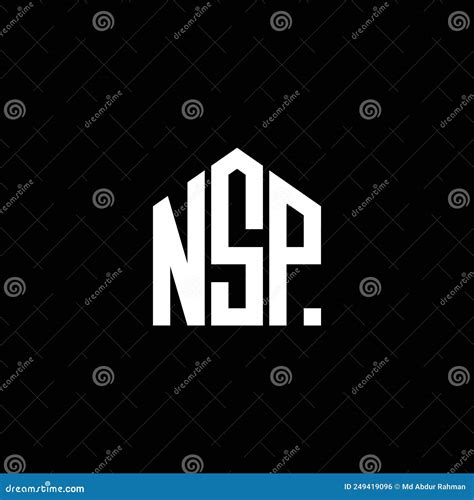 Nsp Letter Logo Design On Black Background Nsp Creative Initials