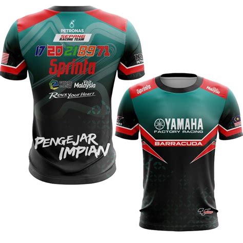 Petronas KYT Yamaha Sublimation Jersey 2023 NEW Summer Style 3D Print T