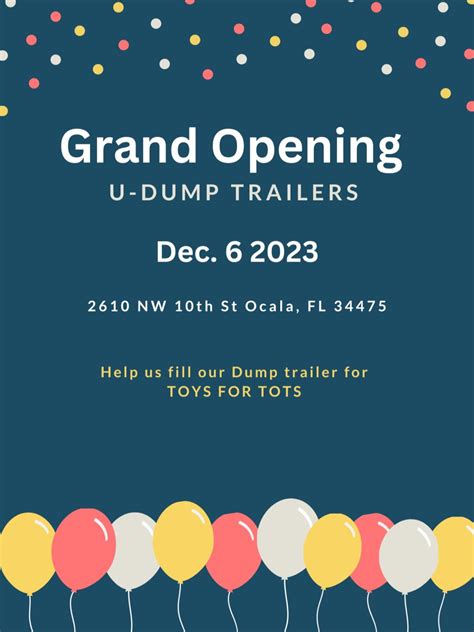 U Dump Trailers Llc Is Excited To Announce The Opening Of A New U