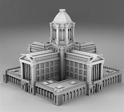 STL file Old Chicago Architecture - Government Building 👴 ・3D printing template to download・Cults