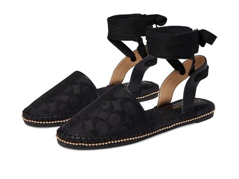 Coach Corrine Signature Recycled Nylon Espadrille In Black Lyst