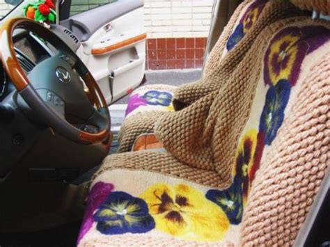 Вязаные чехлы для сидений в автомобиле крючком | Автобазар Черновцы