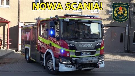 Wyjazd Alarmowy 3 zastępów NOWEGO GBA Scania P360 Iveco i Tatry z