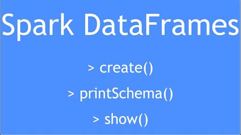 Pyspark How To Create Spark Dataframe Display Schema And Data Of A Dataframe Youtube