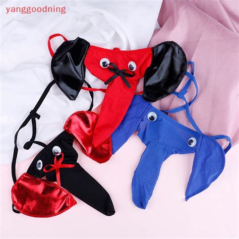 YGN Calcinha Fio Dental De Elefante Sexy Masculino T Back Lingerie Shopee Brasil