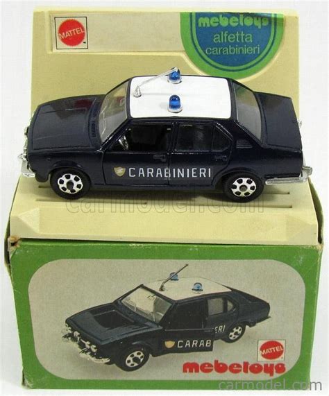 Mebetoys Mattel A Scale Alfa Romeo Alfetta Carabinieri Police