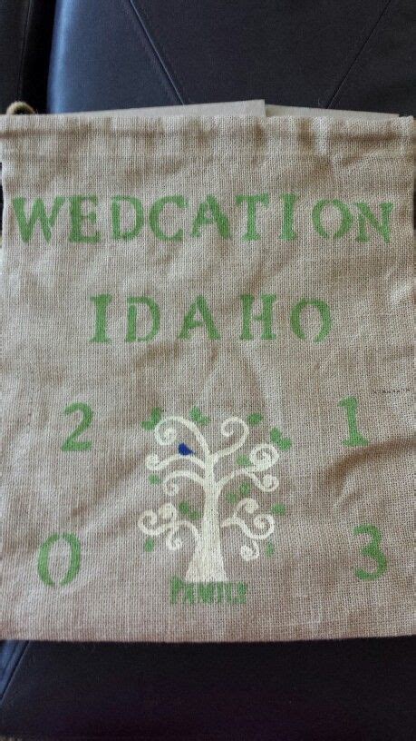 Welcome Bags For Destination Wedding Wedding Hessian Wedding Ideas