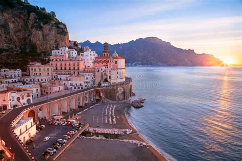 Atrani Amalfi Coast Italy Stock Photo Image Of Scenic Landmark