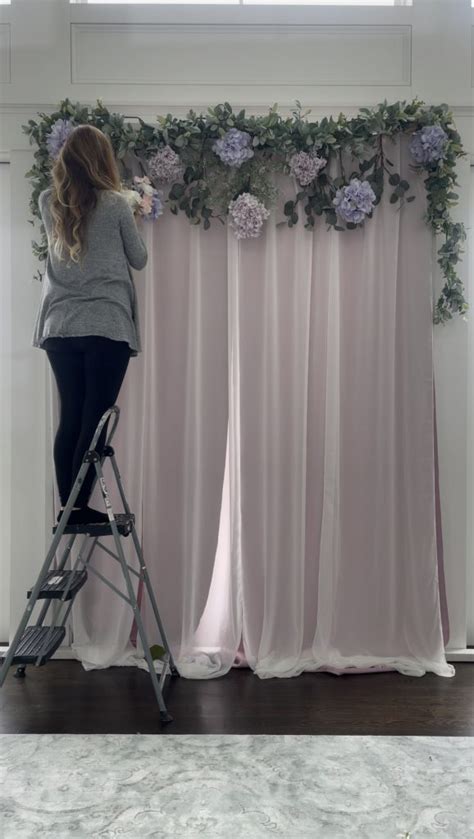 Diy Wedding Shower Backdrop Domestically Blissful