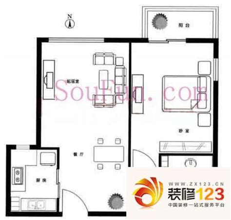 北京柏林在线柏林在线户型图b户型 2室2厅1卫1 图片大全 我的小区 北京装信通网