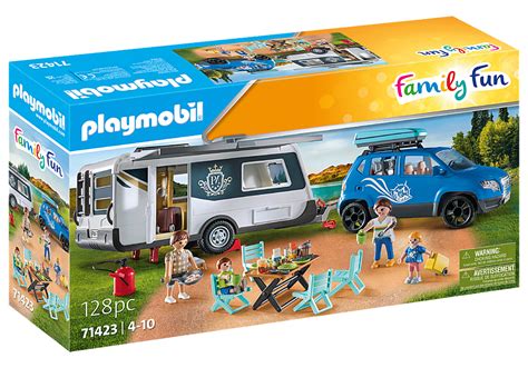 Famille Avec Voiture Et Caravane 71423 Playmobil®