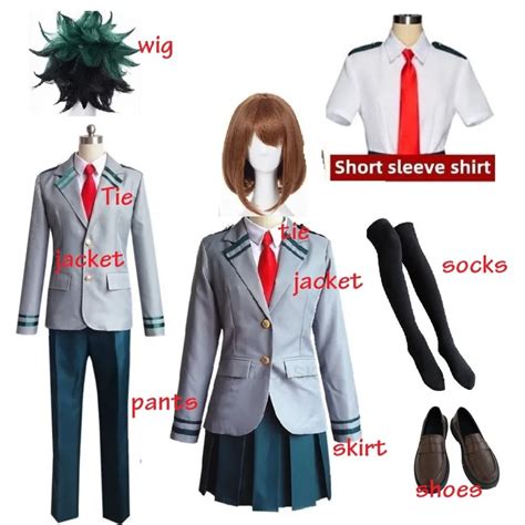 Uniforme Escolar De Boku No Hero Academia AsuiTsuyu Yaoyorozu Momo