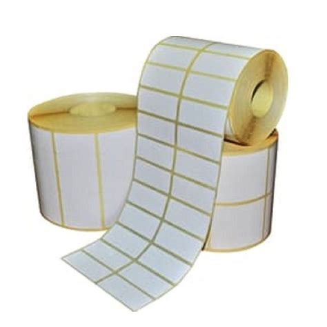 Paper Plain Barcode Label Packaging Type Roll White At Rs Roll