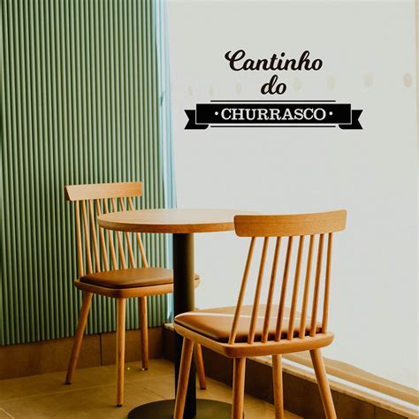 Adesivo De Parede Cantinho Do Churrasco Decora O Rea Gourmet Kanto