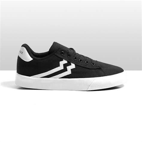 Jual Geoff Max Common Black White Shoes Vulcanized Sepatu