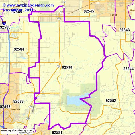 Zip Code Map Of 92596 Demographic Profile Residential Housing