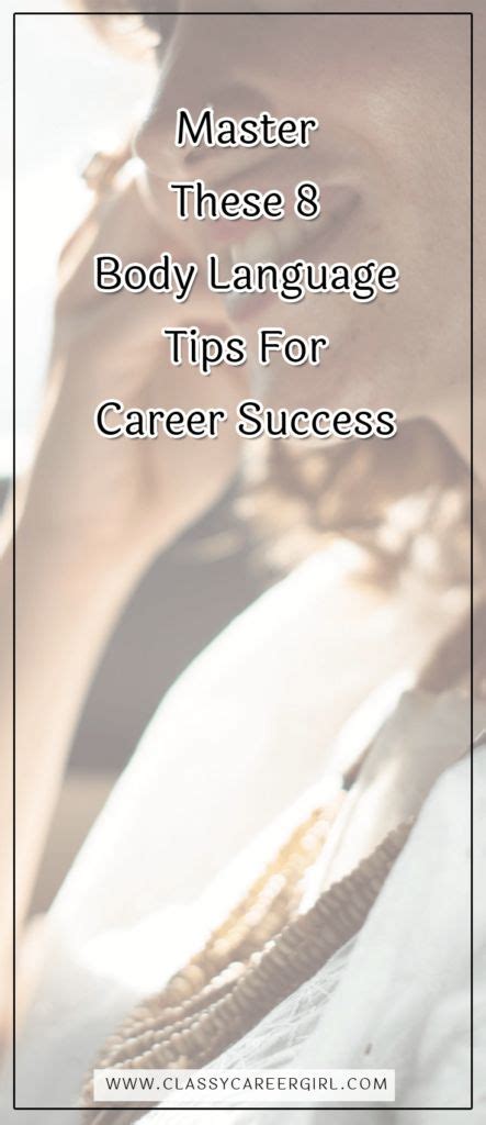 Master These 8 Body Language Tips For Career Success Career Success