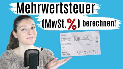 MEHRWERTSTEUER Berechnen MwSt Mit DREISATZ Berechnen YouTube