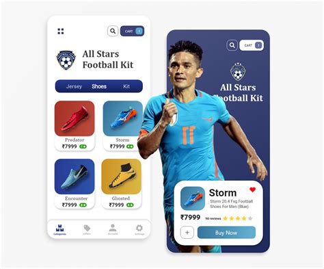 Football Kit Ecommerce App UI Design on Behance