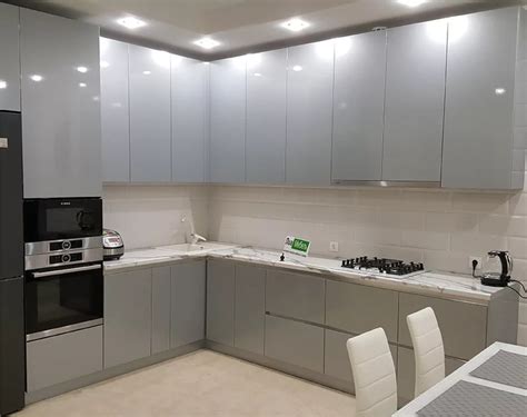 Кухня угловая серая матовая (32 фото) - красивые картинки и HD фото