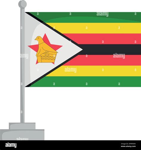 National Flag Of Zimbabwe Vector Illustration Stock Vector Image And Art