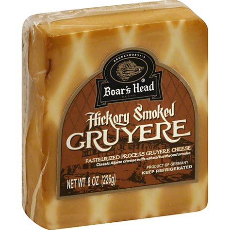 Boar S Head Hickory Smoked Gruyere Cheese Freshly Sliced Cheese