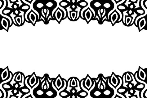 Premium Vector Clip Art With Abstract Black Tribal Border