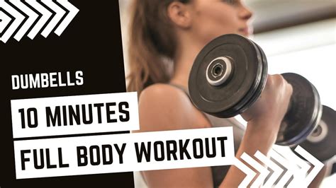 10 Min Full Body Hiit Dumbbell Workout Follow Along Dumbbells Required Beginner Level