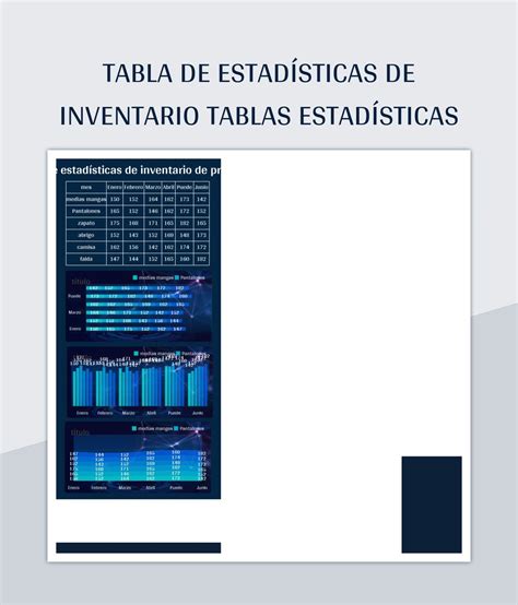 Plantilla De Excel Tabla De Estad Sticas De Inventario De Ropa De