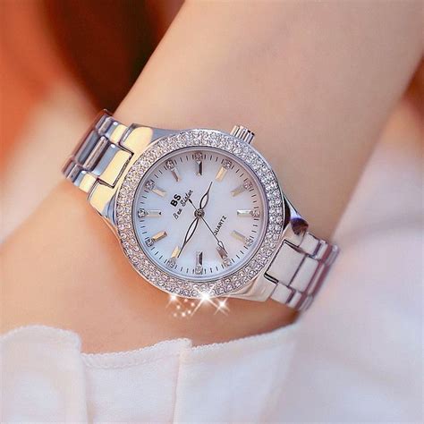 Luxury Brand Lady Crystal Watch Women Dress Fashion Quartz Female