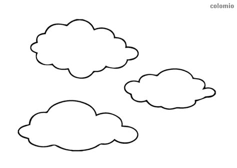 Cloud Coloring Pages For Kids