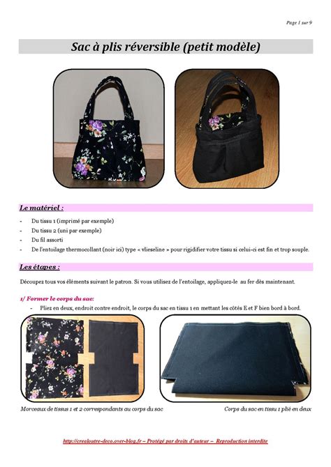 Tuto Couture Petit Sac Plis R Versible Bienvenue Chez Crealoutre