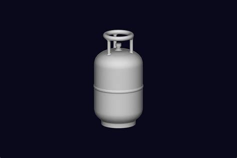 Gas Cylinder 3D model | CGTrader