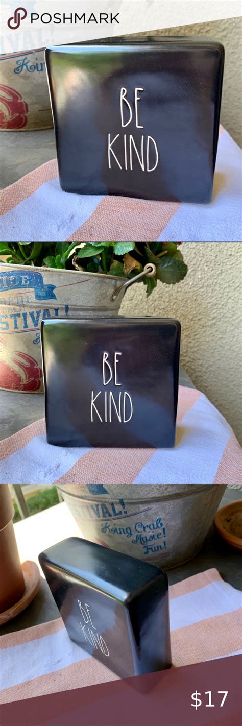 Rae Dunn Be Kind Ceramic Box Sign Ceramic Boxes Box Signs Paper