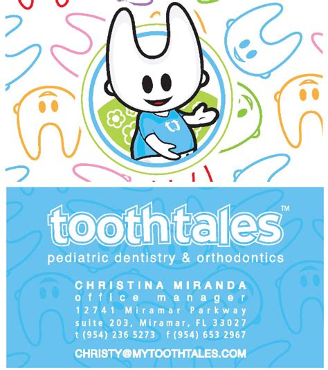 Tooth Tales In Miramar Spot Uv Business Cards Tight Designs And Printing Of Florida