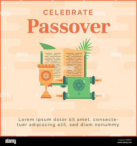 Passover Greeting Card Set Lets Celebrate Seder Pesach Invitation Greeting Card Template Or